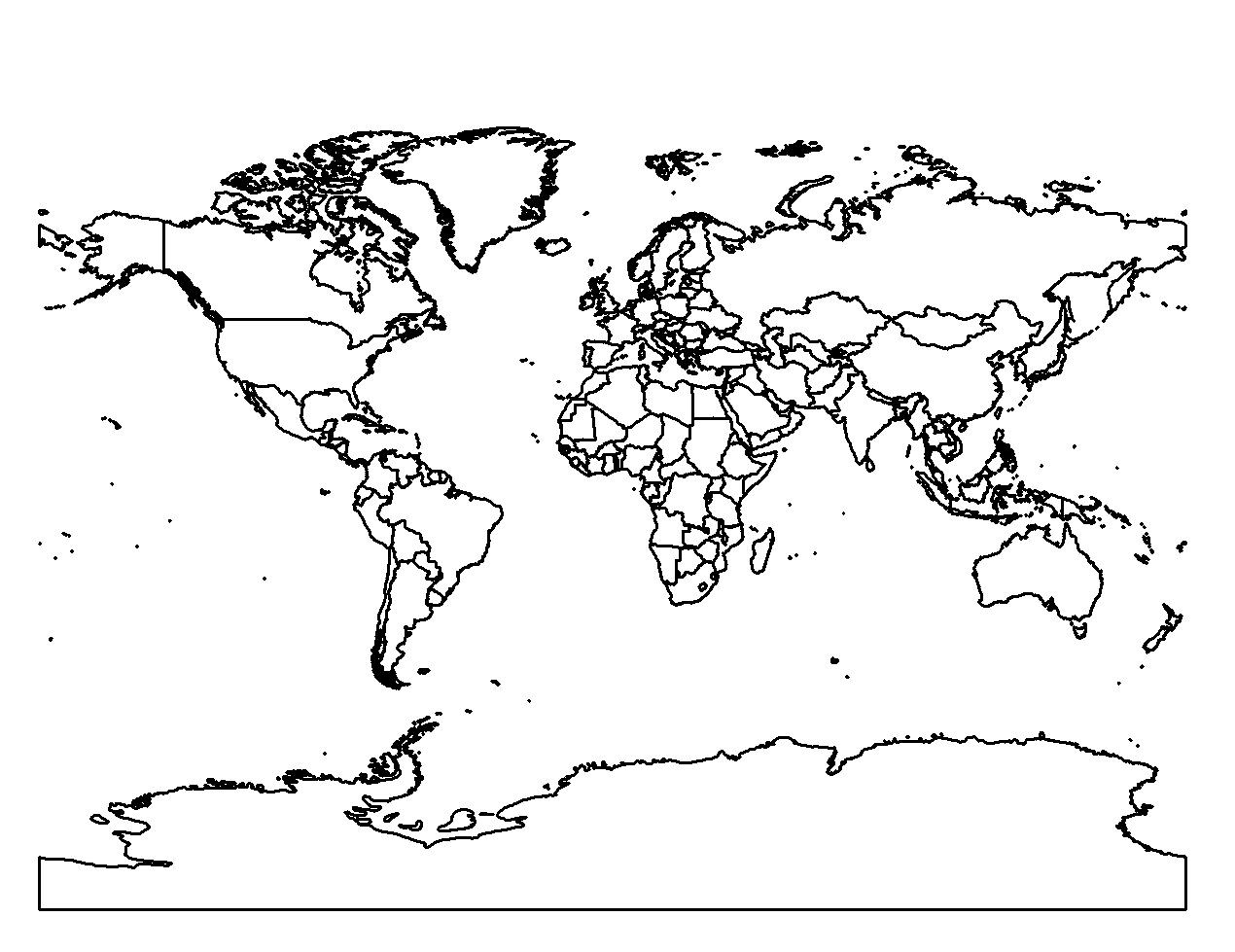 1270x979 World Map Coloring Sheet