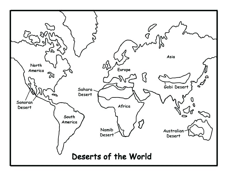 792x612 Coloring Page World Map Countries Kids Coloring World Map Coloring
