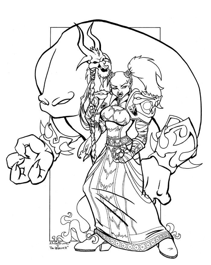 700x881 Warcraft Coloring Pages
