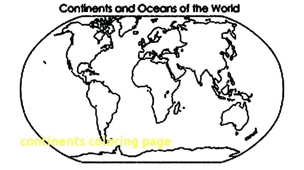 600x337 Coloring Pages Of The World Continents Coloring Page