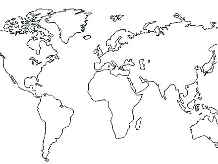 440x330 Coloring Page Of The World Continent Coloring Pages Blank