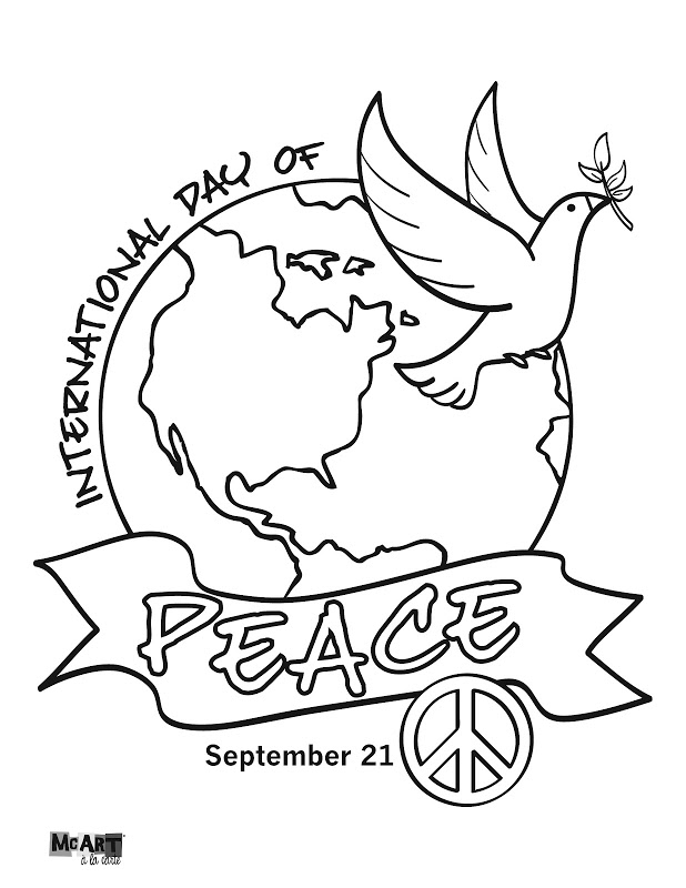 World Peace Coloring Pages 618x800 World Peace Coloring Pages