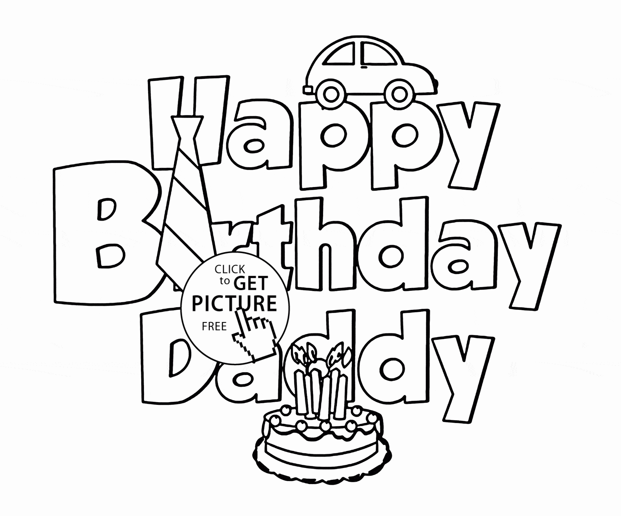 2080x1727 Endorsed Coloring Pages For Dads Happy Birthday Dad With New