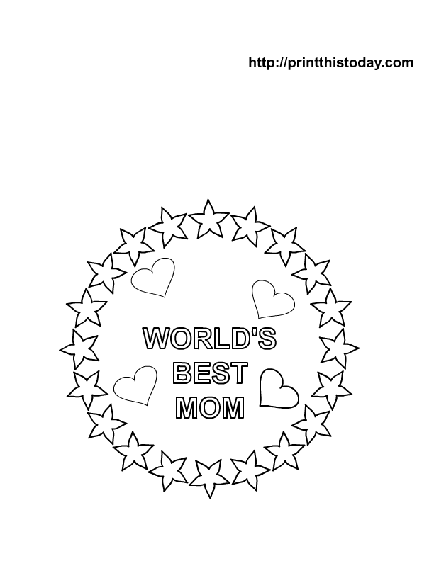 612x792 Free Mother's Day Coloring Pages (Printable)