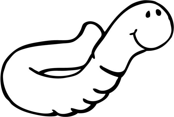 600x404 Earthworm Seeking Food Coloring Pages Batch Coloring