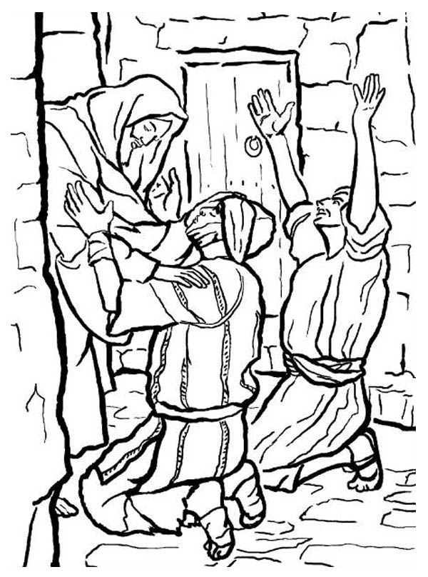 600x808 People Worship The Miracles Of Jesus Coloring Page