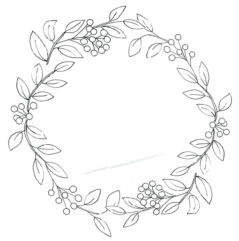 Fall Wreath Coloring Pages Kit Also Berry And Leaves Wreath 840x848 Fall Wreath Coloring Pages Kit Also Berry And Leaves Wreath