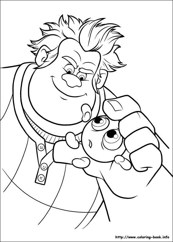 567x794 Wreck It Ralph Coloring Book Pages