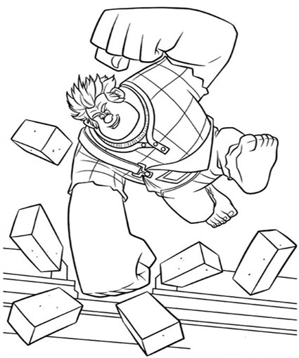 425x510 Ralph Coloring Pages Artikel Terkait Disney Wreck It Ralph