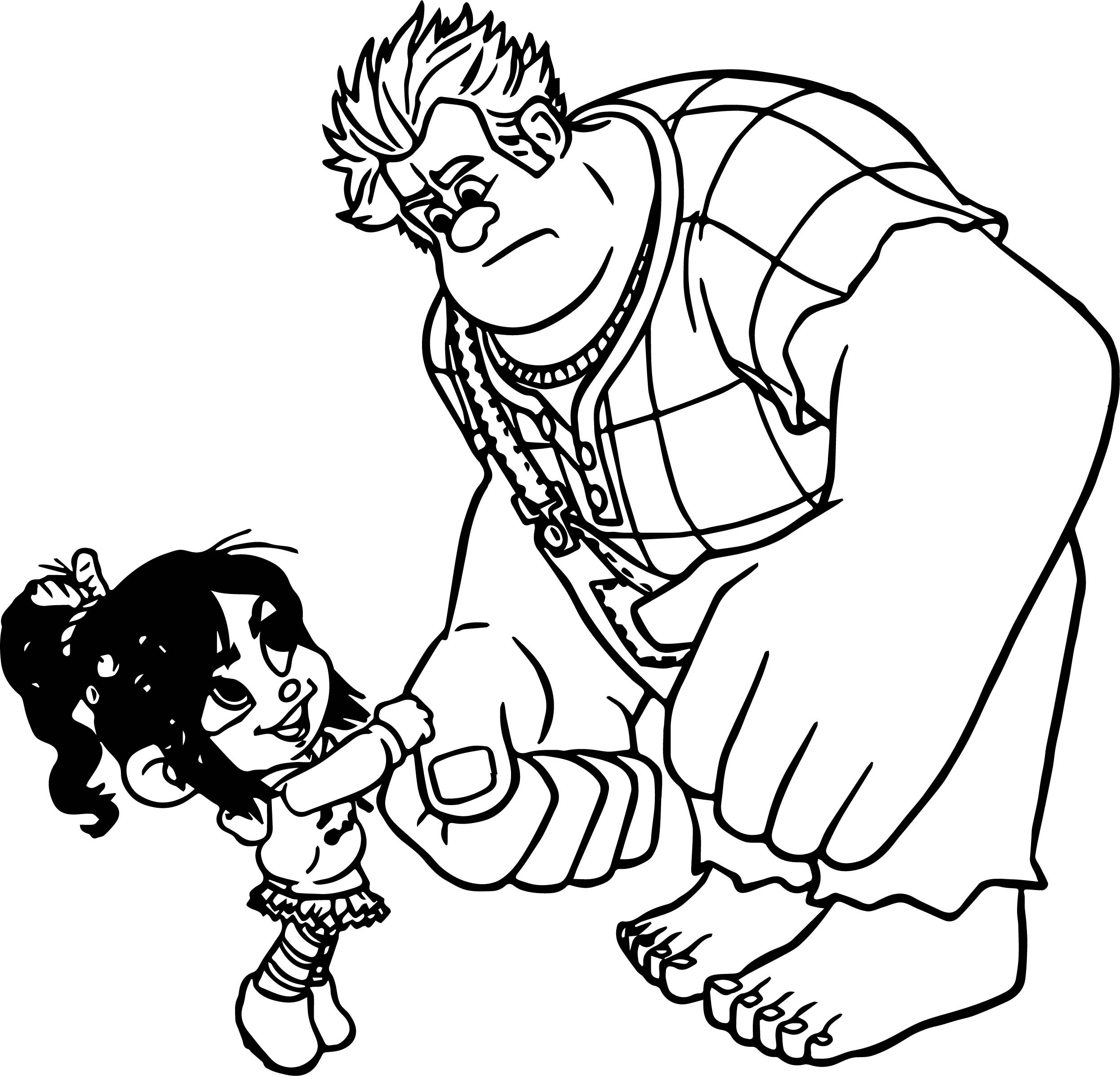 2492x2395 Cool Ralph And Vanellope Coloring Pages For Kids Inspirational