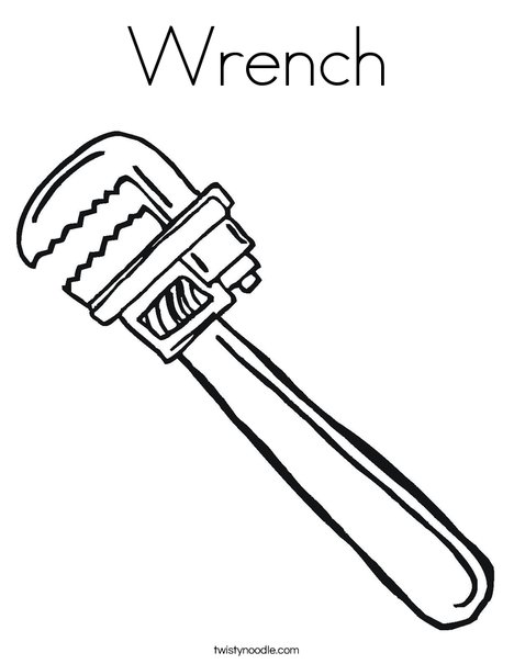 Wrench Coloring Page 468x605 Wrench Coloring Page