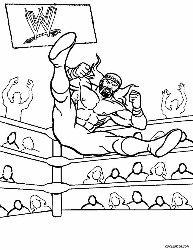 650x840 Printable Wrestling Coloring Pages For Kids Cool2bkids