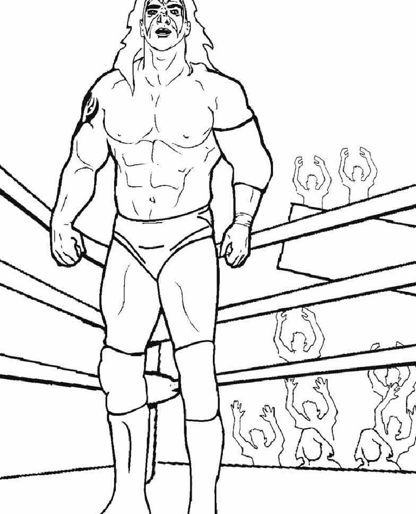 Wwe Wrestling Coloring Pages at GetColorings.com | Free printable ...