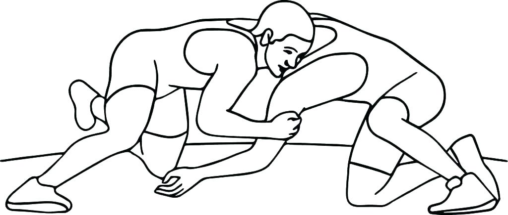 1024x435 Wrestling Coloring Pages