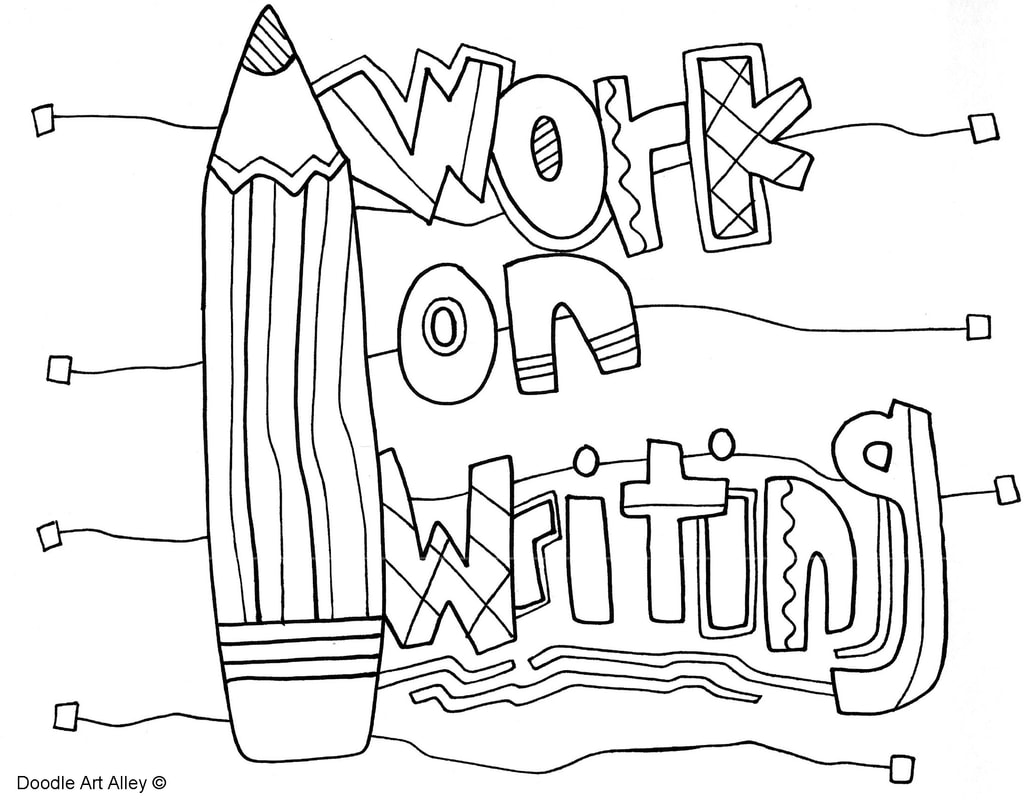 Writing Coloring Pages And Printables 1035x800 Writing Coloring Pages And Printables