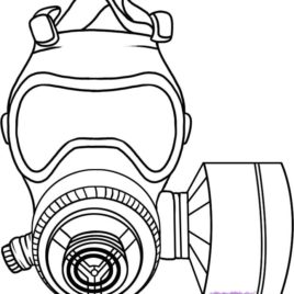 268x268 Ww1 Gas Mask Clipart Clipart Kid Coloring Pages Of Gas Mask