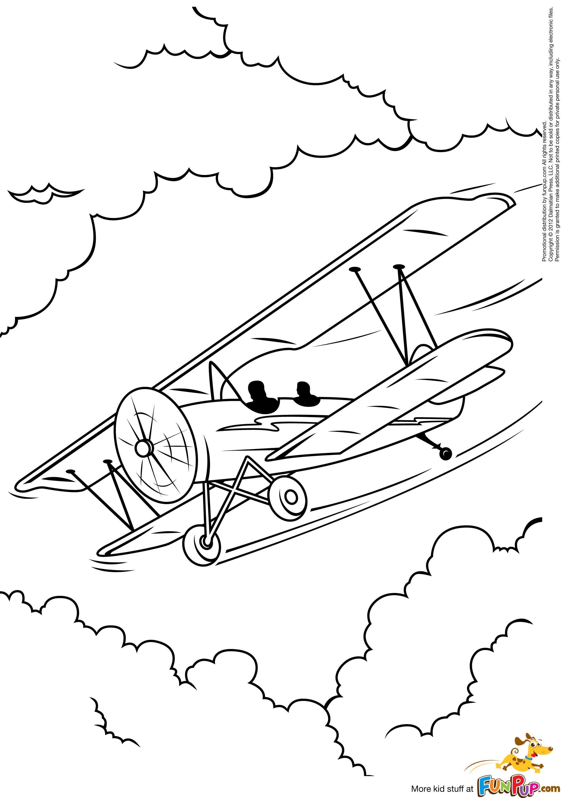 2179x3101 Drawn Airplane Colouring Page