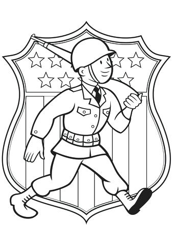 339x480 Wwii Coloring Pages World War 2 Soldier Coloring Page Free