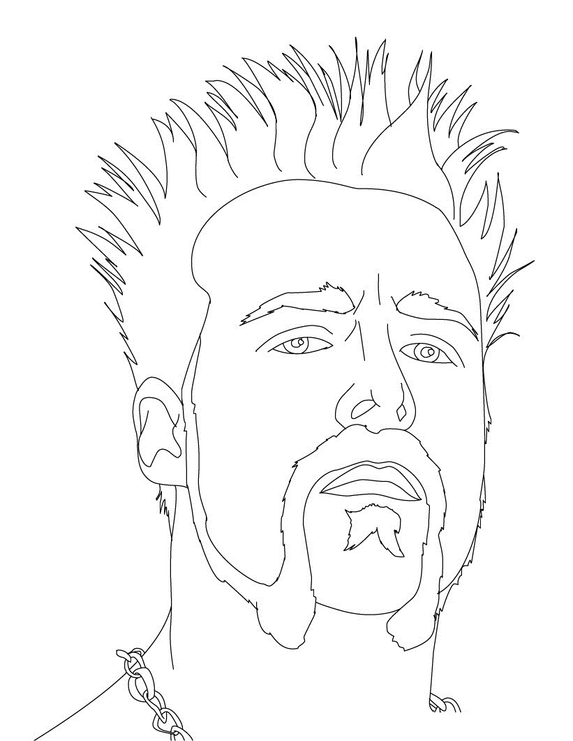 Wwe Clipart Coloring Page 821x1061 Wwe Clipart Coloring Page
