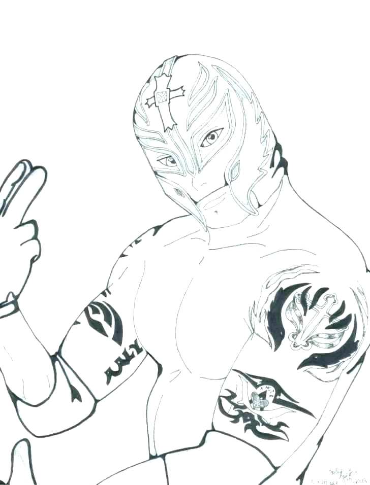 Wrestlers Coloring Pages 728x956 Wrestlers Coloring Pages