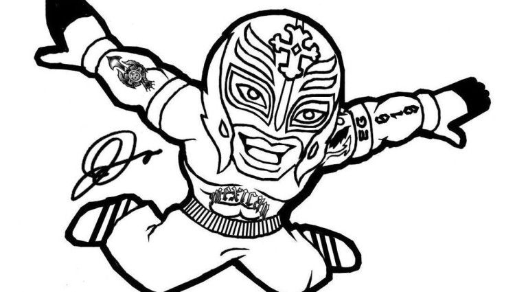 Wwe Coloring Pages Rey Mysterio Coloring 750x425 Wwe Coloring Pages Rey Mysterio Coloring