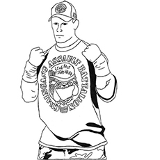 230x230 Top 15 Free Printable John Cena Coloring Pages Online