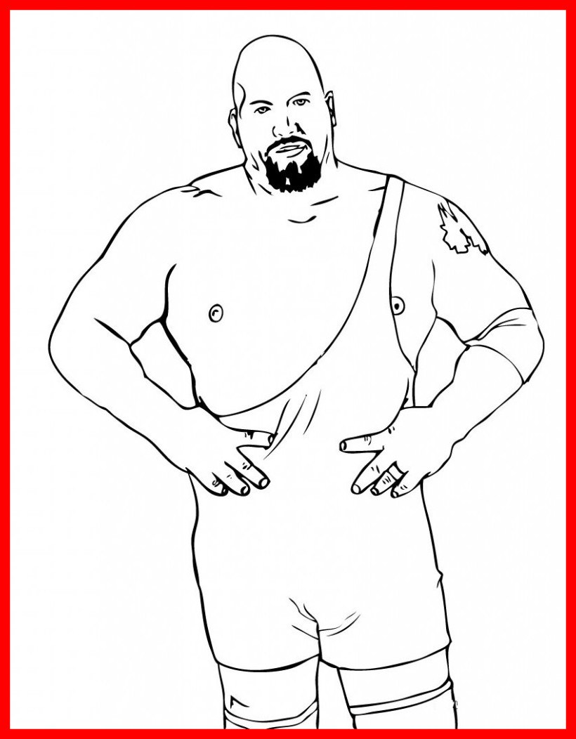 820x1052 Unbelievable Printable Wwe Coloring For Kids In John Cena Pic