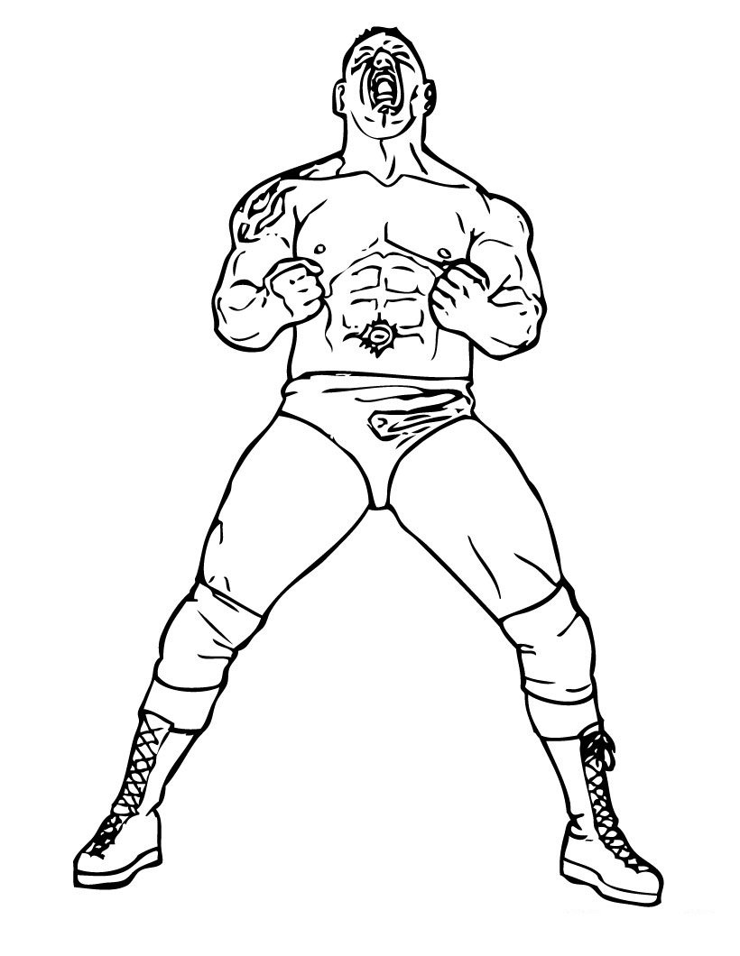 Colouring Wwe Coloring Pages For Kids Free Printable Coloring 820x1060 Colouring Wwe Coloring Pages For Kids Free Printable Coloring
