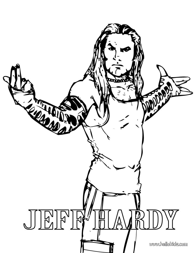 820x1060 Wrestling Coloring Pages