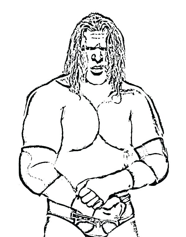 600x765 Wrestling Opponent Coloring Page Color Wrestling Opponent Coloring