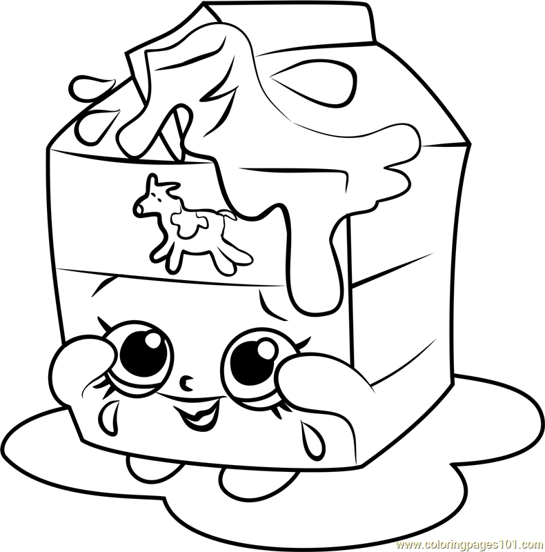 Spilt Milk Shopkins Coloring Page 790x800 Spilt Milk Shopkins Coloring Page