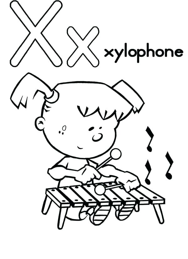 Xylophone Coloring Page Letter X Coloring Page Capital Letter X 600x826 Xylophone Coloring Page Letter X Coloring Page Capital Letter X