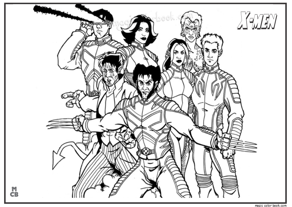 Xmen Coloring Pages Free X Men Coloring Pages Free Printable 18 990x703 Xmen Coloring Pages Free X Men Coloring Pages Free Printable 18
