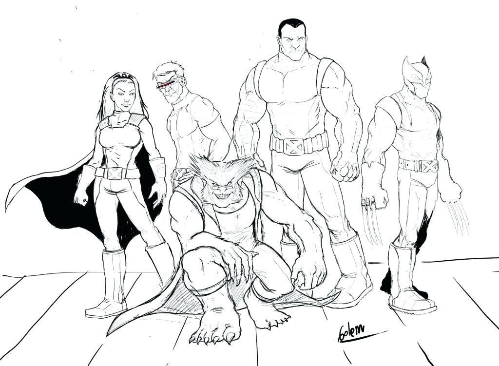 1024x751 X Men Coloring Pages Free Best X Men Coloring Pages Kids A Compact