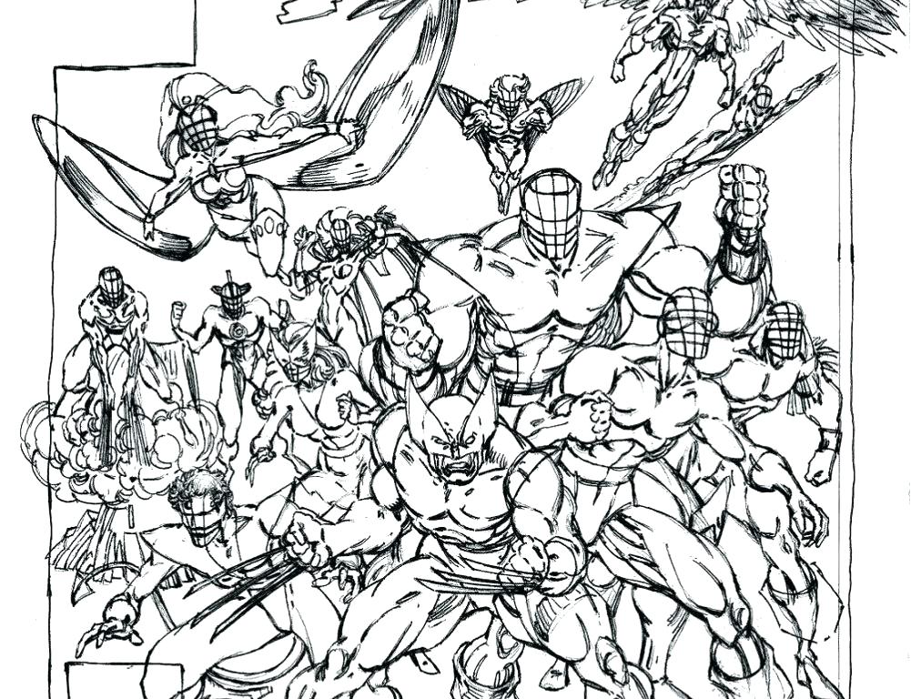 1001x768 Coloring Pages Free Printable X Men Coloring Pages For Kids