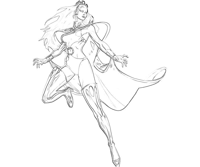 800x667 Storm Superhero Free Coloring Page Kids, Movies, Superheros