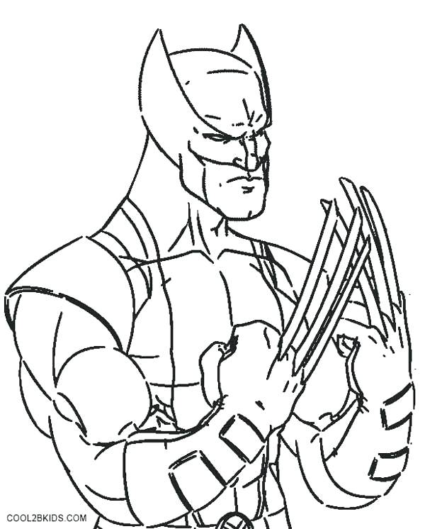 600x746 X Men Coloring Page Wolverine Coloring Pages Printable Coloring