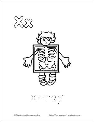 X Ray Coloring Page at GetColorings.com | Free printable colorings ...