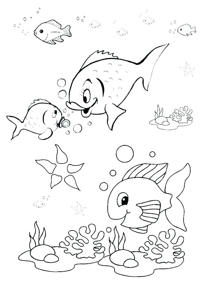 700x945 X Ray Fish Coloring Page