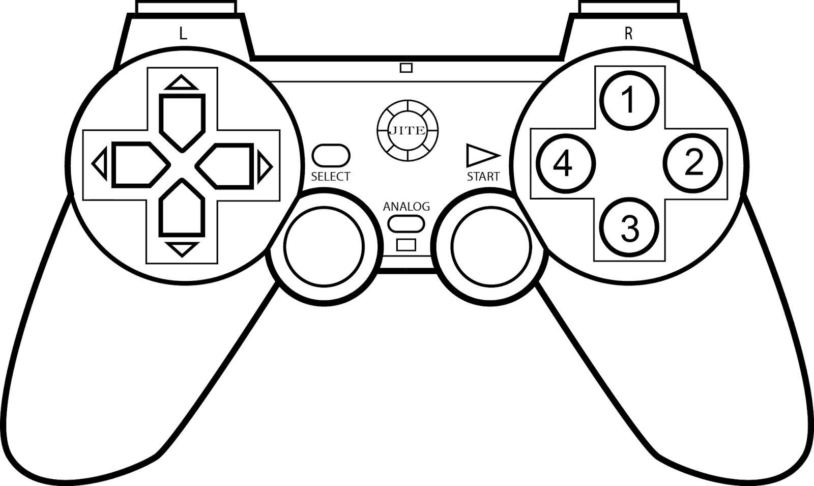 1600x955 Coloring Page Xbox Controller 4 17 1