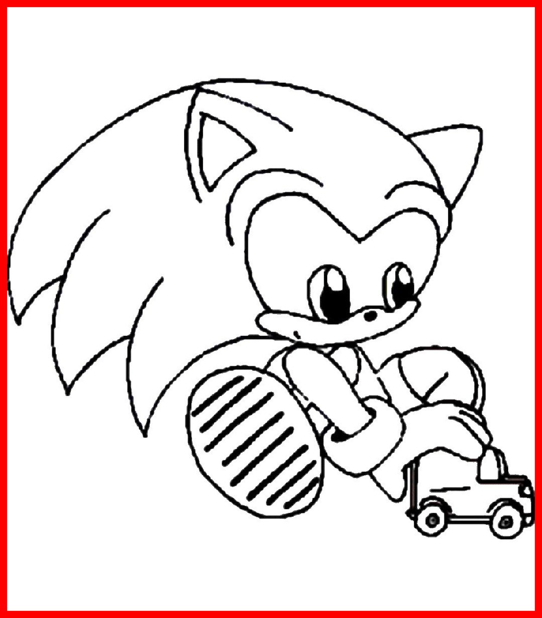 1078x1228 The Best Sonic Hedgehog Coloring Pages Pic For And Mario Concept