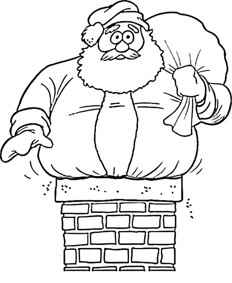 Santa Coloring Pages Free 788x960 Santa Coloring Pages Free