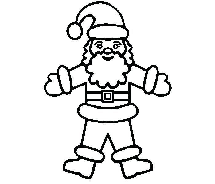 Santa Coloring Pages 700x600 Santa Coloring Pages