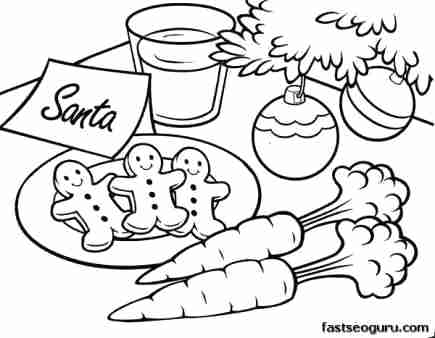 435x338 Santa Coloring Pages Santa Coloring Page Printable Gingerbread