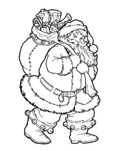 235x305 Christmas Coloring Pages Free Printable, Free And Santa