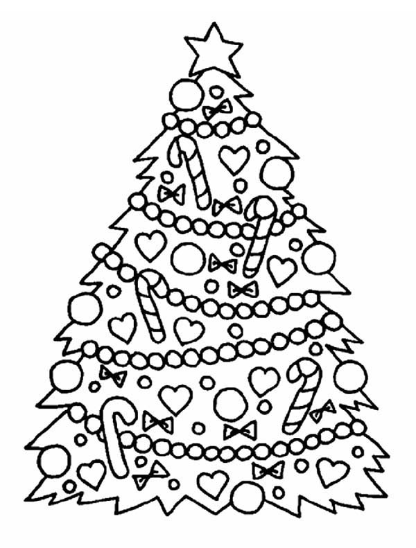 Gorgeous Christmas Tree On Christmas Coloring Page Color Luna 600x791 Gorgeous Christmas Tree On Christmas Coloring Page Color Luna