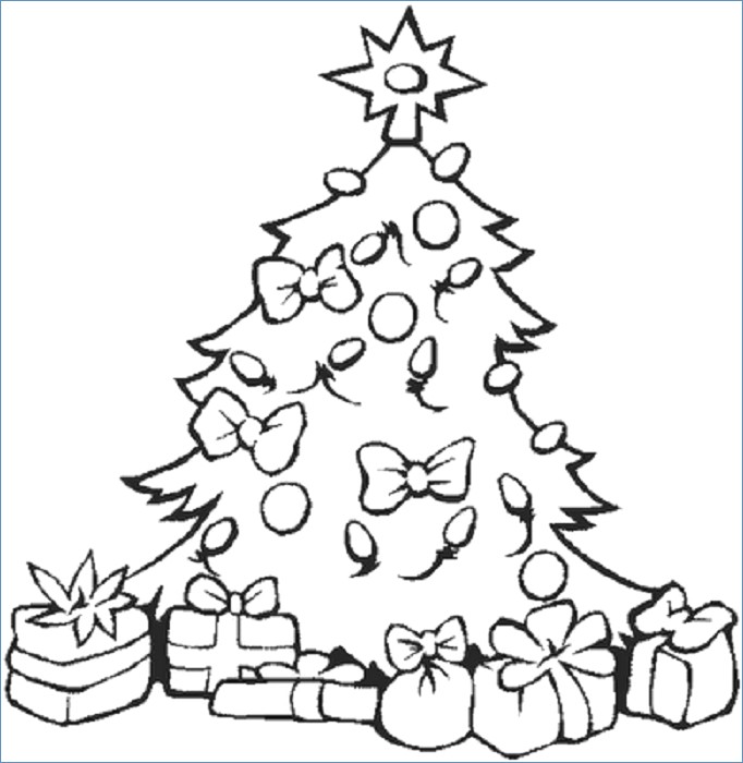 Christian Christmas Tree Coloring Pages 682x700 Christian Christmas Tree Coloring Pages