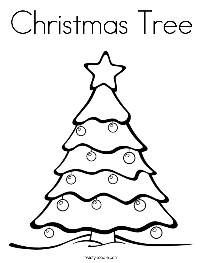 Christmas Tree Coloring Page 685x886 Christmas Tree Coloring Page