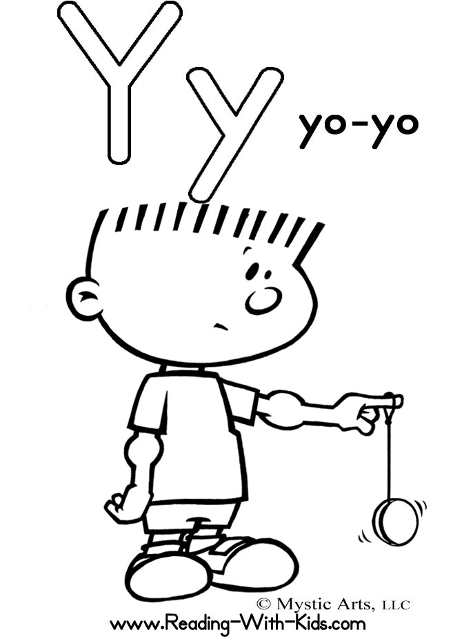 Y Coloring Pages
