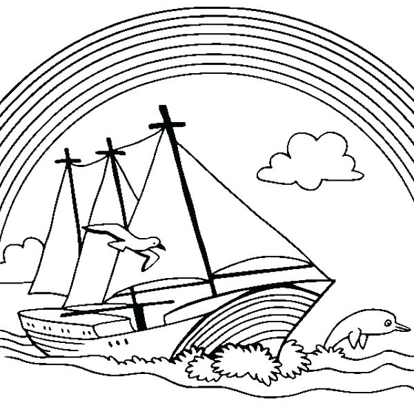 600x600 Coloring Pages Boats Coloring Page Boat Boat Sailing